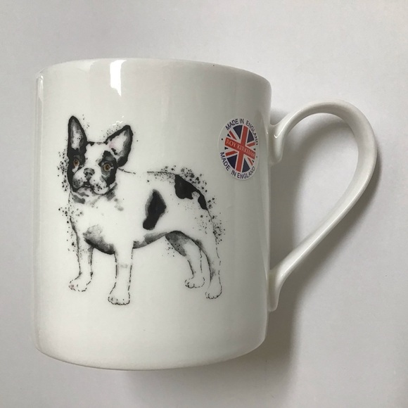 Roy Kirkham Frenchie Dog England Bone China Coffee Mug 2012 French Bulldog NEW - Picture 13 of 13